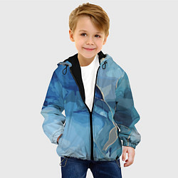 Куртка с капюшоном детская Глубокая синева, цвет: 3D-черный — фото 2