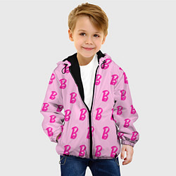 Куртка с капюшоном детская Буква В и скорпион на спине, цвет: 3D-черный — фото 2