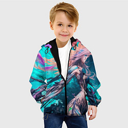 Куртка с капюшоном детская Лига стихий, цвет: 3D-черный — фото 2