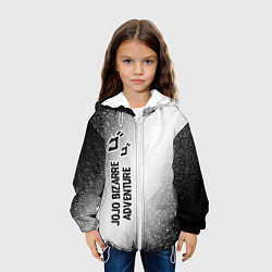 Куртка с капюшоном детская JoJo Bizarre Adventure glitch на светлом фоне: по-, цвет: 3D-белый — фото 2