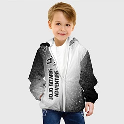 Куртка с капюшоном детская JoJo Bizarre Adventure glitch на светлом фоне: по-, цвет: 3D-белый — фото 2