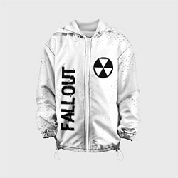 Детская куртка Fallout glitch на светлом фоне: надпись, символ