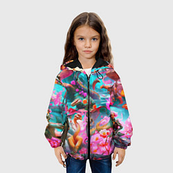 Куртка с капюшоном детская Фантазия сон, цвет: 3D-черный — фото 2