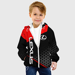 Куртка с капюшоном детская Lexus - red sportwear, цвет: 3D-белый — фото 2