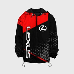 Куртка с капюшоном детская Lexus - red sportwear, цвет: 3D-черный