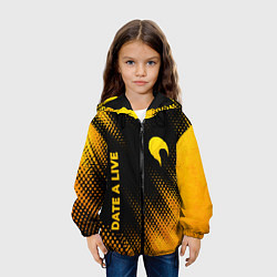 Куртка с капюшоном детская Date A Live - gold gradient: надпись, символ, цвет: 3D-черный — фото 2