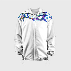 Куртка с капюшоном детская Нейрографика, цвет: 3D-белый
