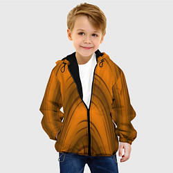 Куртка с капюшоном детская Гнутое дерево, цвет: 3D-черный — фото 2