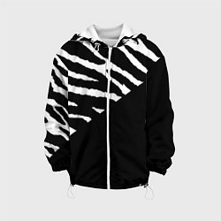 Детская куртка Полосы зебры с черным