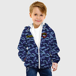 Куртка с капюшоном детская Камуфляж охрана - Артём, цвет: 3D-белый — фото 2