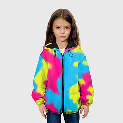 Куртка с капюшоном детская Тай-дай из фильма Барби, цвет: 3D-черный — фото 2