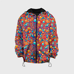 Детская куртка Разноцветные пузырики узор