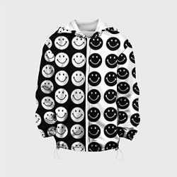 Детская куртка Smiley black and white