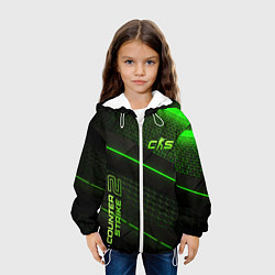 Куртка с капюшоном детская CS2 green neon, цвет: 3D-белый — фото 2