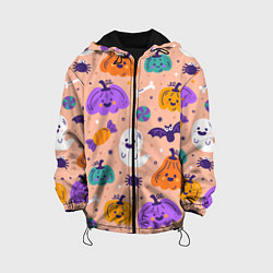 Детская куртка Halloween - pumpkins and ghosts