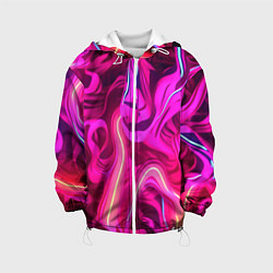 Детская куртка Pink neon abstract