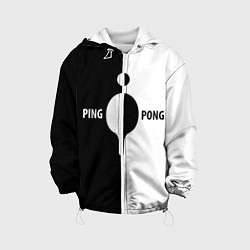 Детская куртка Ping-Pong черно-белое
