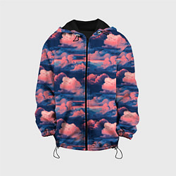 Детская куртка Волшебные сине розовые облока