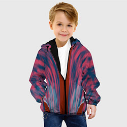 Куртка с капюшоном детская Глиняные облака, цвет: 3D-черный — фото 2