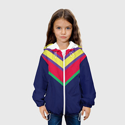 Куртка с капюшоном детская Фасон из 90-х, цвет: 3D-белый — фото 2
