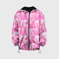 Детская куртка Розовые разводы краски