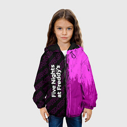 Куртка с капюшоном детская FNAF pro gaming по-вертикали, цвет: 3D-черный — фото 2