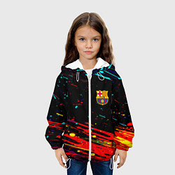 Куртка с капюшоном детская Barcelona краски, цвет: 3D-белый — фото 2