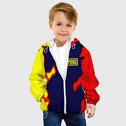Куртка с капюшоном детская Pubg military game, цвет: 3D-белый — фото 2