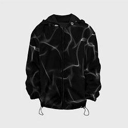 Куртка с капюшоном детская Узор дыма, цвет: 3D-черный