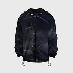 Куртка с капюшоном детская Серый дым и тьма, цвет: 3D-черный