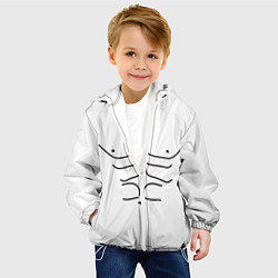 Куртка с капюшоном детская Качок, цвет: 3D-белый — фото 2