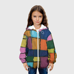 Куртка с капюшоном детская Эклектика клее, цвет: 3D-белый — фото 2