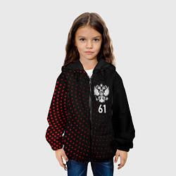 Куртка с капюшоном детская Точки: Ростовская область, цвет: 3D-черный — фото 2