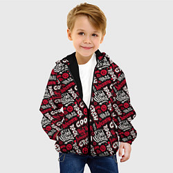 Куртка с капюшоном детская Rock cool, цвет: 3D-черный — фото 2