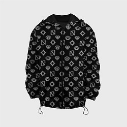 Куртка с капюшоном детская Sessanta Nove pattern, цвет: 3D-черный