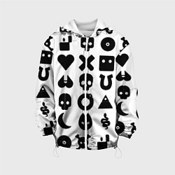 Детская куртка Love death robots pattern white