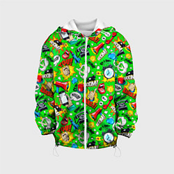 Куртка с капюшоном детская Hello Like Boom, цвет: 3D-белый