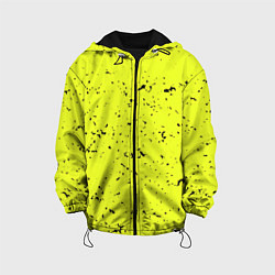 Куртка с капюшоном детская Лимонная текстура, цвет: 3D-черный