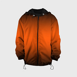 Детская куртка Градиент чёрно-оранжевый