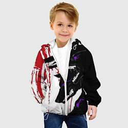 Куртка с капюшоном детская Стая на охоте, цвет: 3D-белый — фото 2