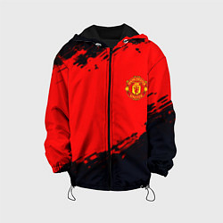 Куртка с капюшоном детская Manchester United colors sport, цвет: 3D-черный