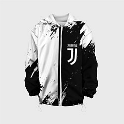 Детская куртка Juventus краски чёрнобелые