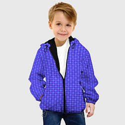 Куртка с капюшоном детская Паттерн мягкие круглые звездочки, цвет: 3D-черный — фото 2