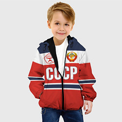 Куртка с капюшоном детская Союз Советских Социалистических Республик - СССР, цвет: 3D-черный — фото 2