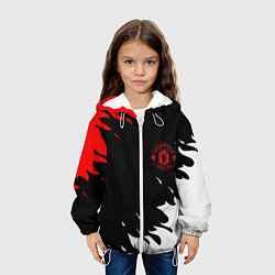 Куртка с капюшоном детская Manchester United flame fc, цвет: 3D-белый — фото 2