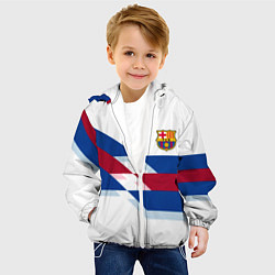 Куртка с капюшоном детская Barcelona geometry sports, цвет: 3D-белый — фото 2