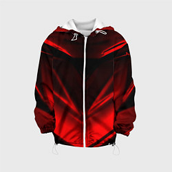 Куртка с капюшоном детская Geometry stripes line, цвет: 3D-белый