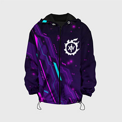 Куртка с капюшоном детская Final Fantasy neon gaming, цвет: 3D-черный