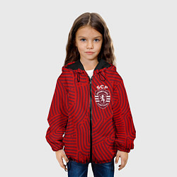 Куртка с капюшоном детская Sporting отпечатки, цвет: 3D-черный — фото 2