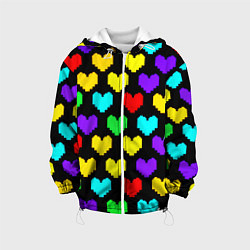 Детская куртка Undertale heart pattern